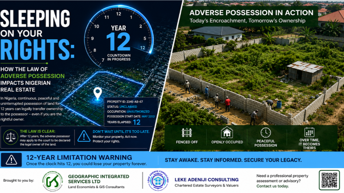 Sleeping on Your Rights: How the Law of Adverse Possession Impacts Nigerian Real Estate
